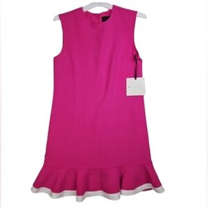 Victoria Beckham Luxury Dress Sleeveless Dress Ruffle Knee-lengthPink Size S